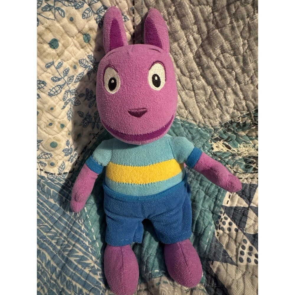 Ty Beanie Babies Backyardigans Austin Plush 2006 Purple Kangaroo Nickelodeon